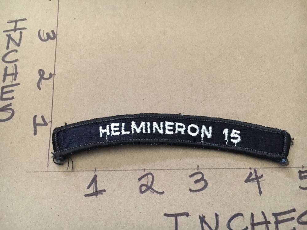US NAVY SHOULDER STRIP TAB rocker Patch Helmineron 15