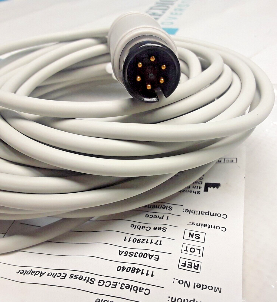 11148040 - CABLE3, ECG STRESS ECHO ADAPTER - SIEMENS COMPATIBLE - NEW