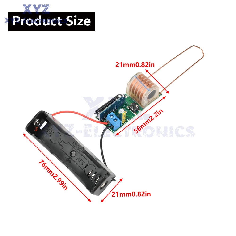 DC 3.7V High Voltage Module 50M Remote Control Arc Igniter Lighter Booster Coil