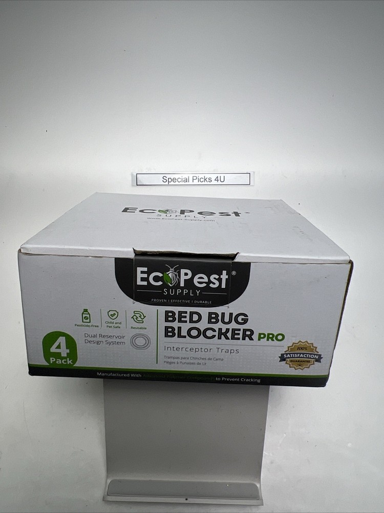 Bed Bug Interceptors – 4 Pack | Bed Bug Blocker (Pro) Interceptor Traps | Insect