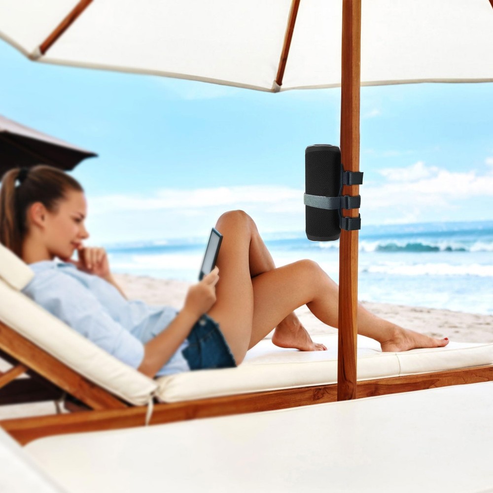Portable Speaker Mount for Golf Carts - Adjustable Strap for Bluetooth Speakers