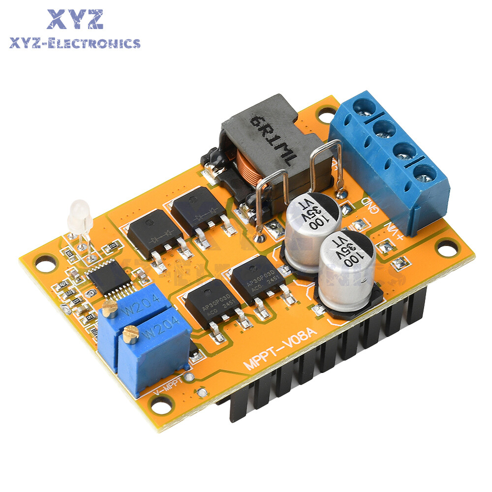 DC8-28V 5A 100W MPPT Solar Charging Panel Regulator Controller 9V 12V 24V Switch