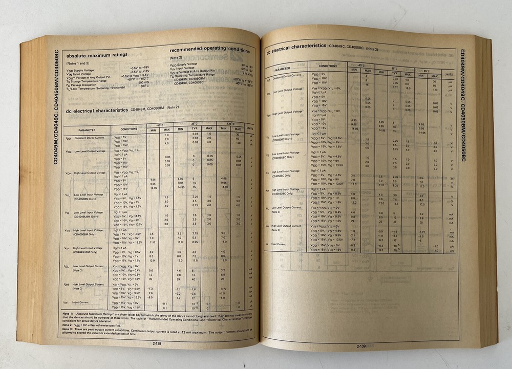 National Semiconductor CMOS Databook 1978