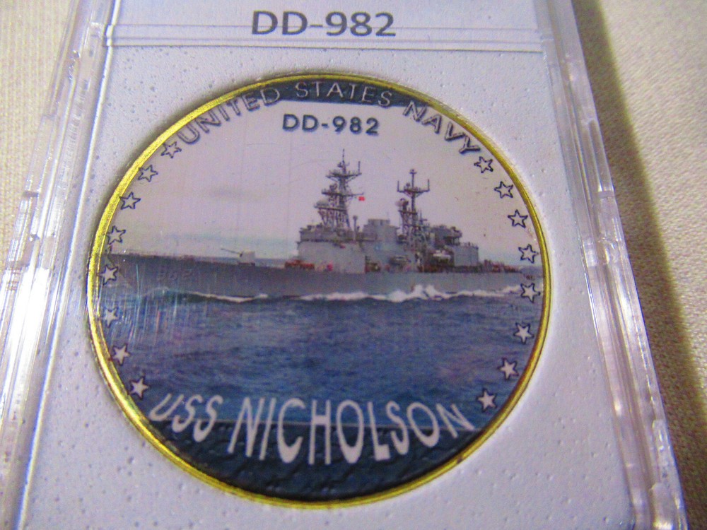 US NAVY - USS NICHOLSON (DD-982) Challenge Coin
