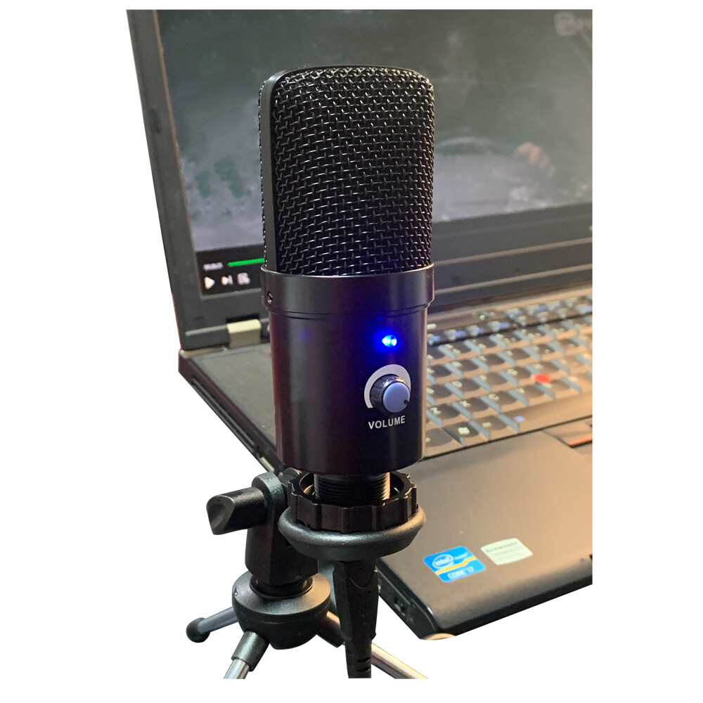 Condenser USB Microphone Kit Complete Set For Chatting Recording Singing PC Mic