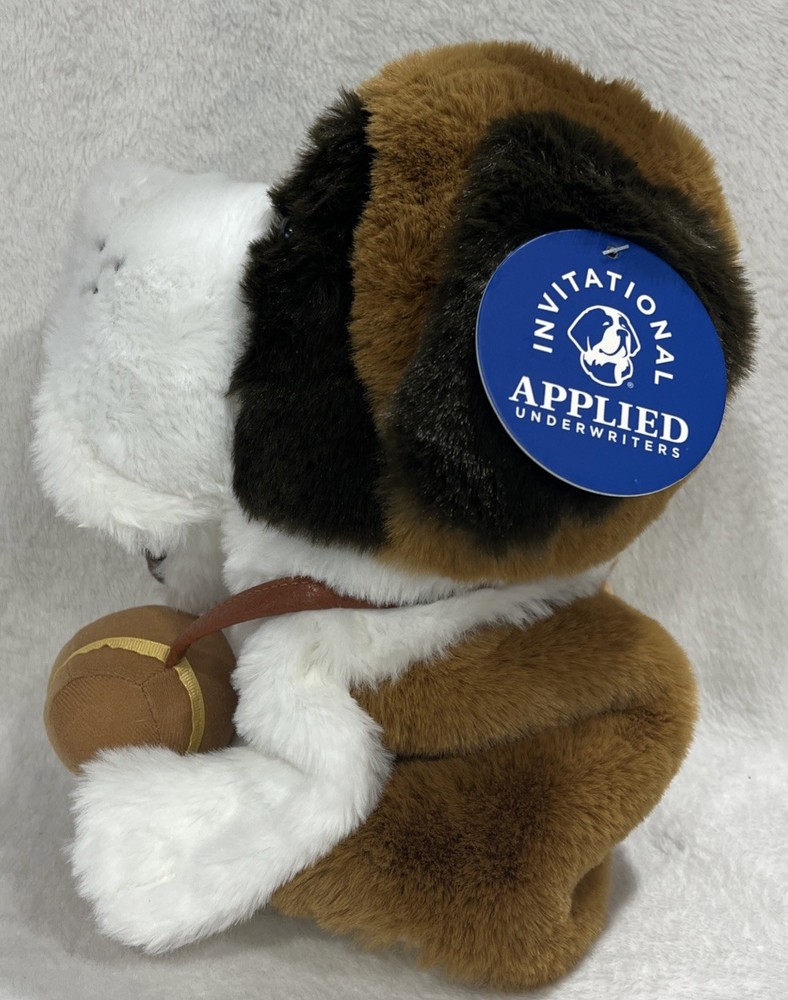 St Bernard Hand Puppet W/Barrel 14"