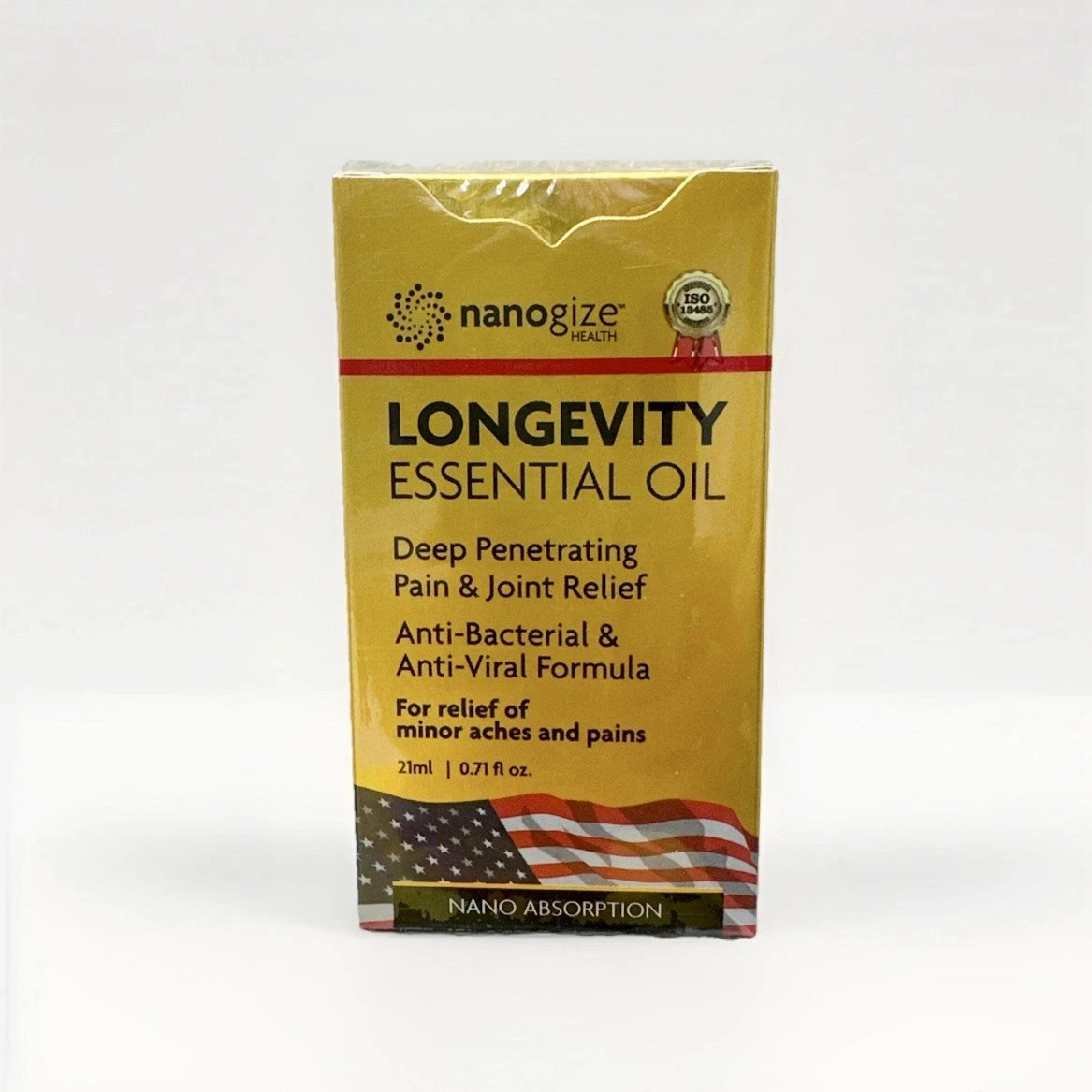 Nanogize Health LONGEVITY ESSENTIAL OIL Deep Penetrating 21mL/0.71 ( Pack of 1 )