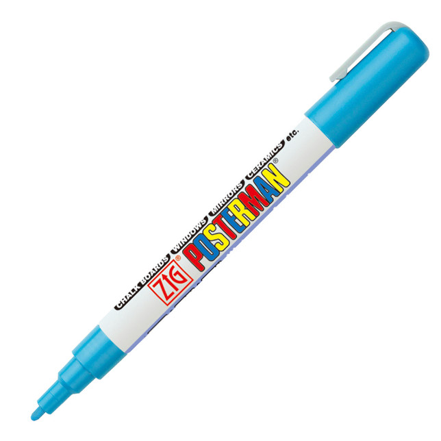 Light Blue Posterman Waterproof Pen - 1mm Fine Tip