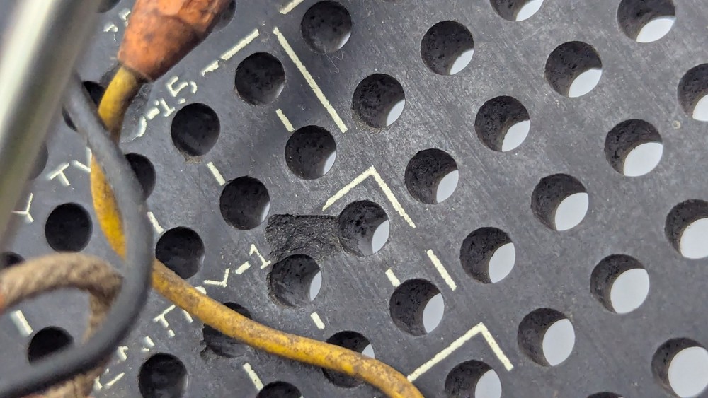 Vintage IBM 601059 MACHINE Plugboard Control Panel FOR DISPLAY