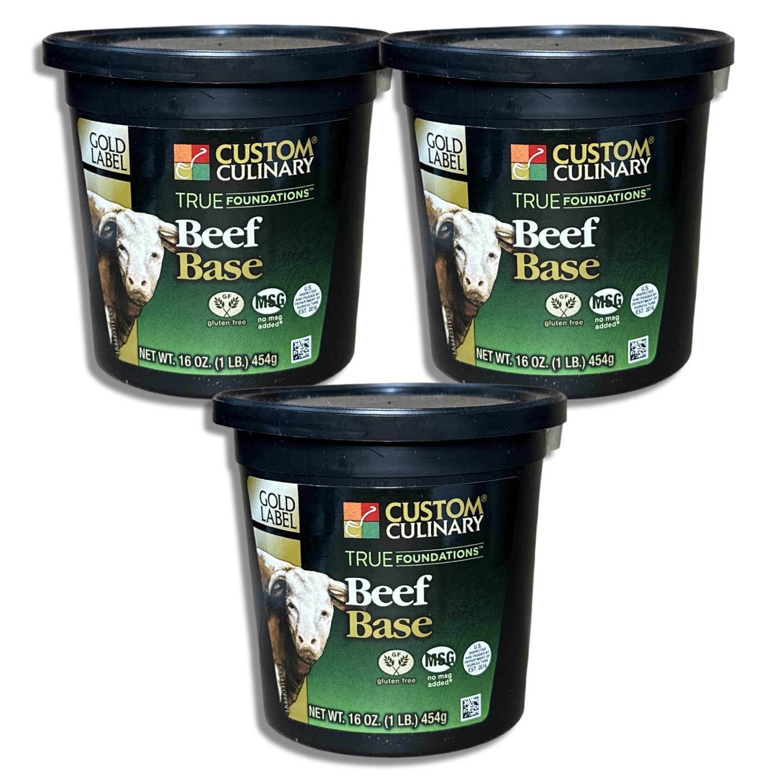 Beef Base by Custom Culinary | 1 Pound Tub | No added Msg