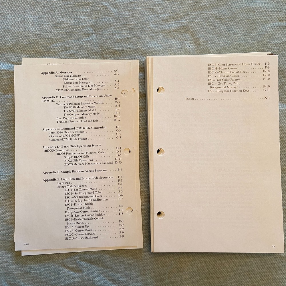 IBM Personal Computer CP/M-86 Operating System Language Series 1st Ed. 1982 Book
