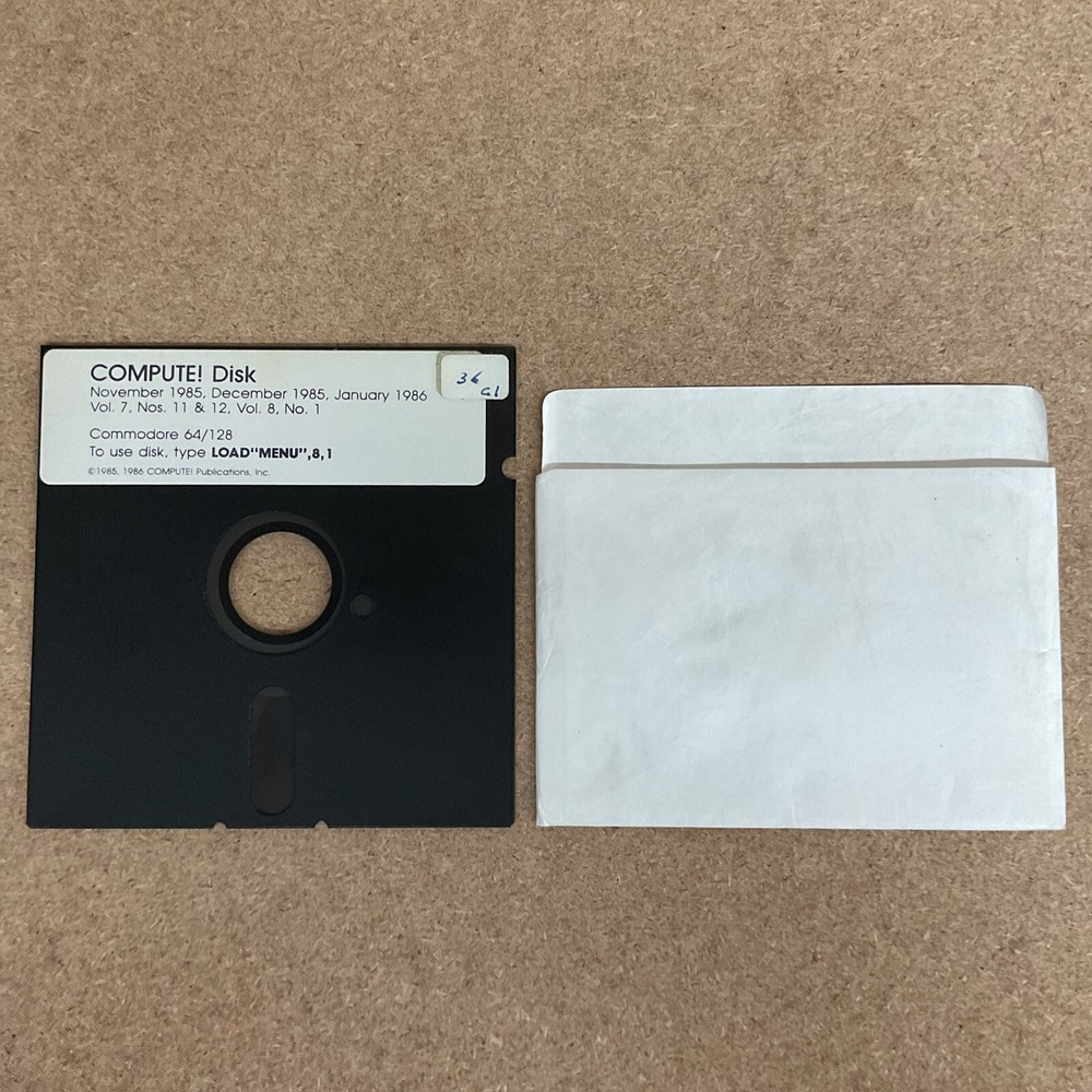 COMPUTE! Disk Commodore 64/128 PC Software