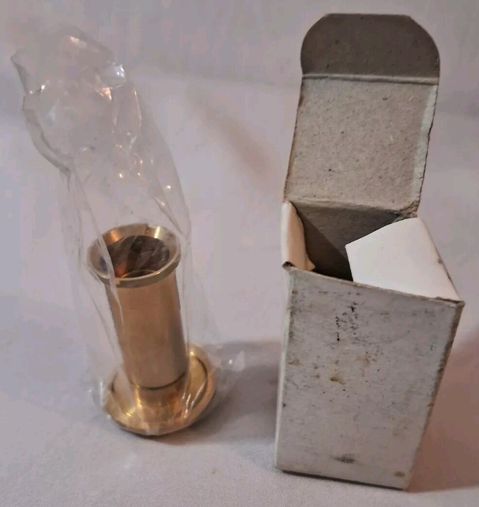 NEW OLD STOCK ~ 200 Degree Solid Brass Door Viewer Code #94014 Model # UL200