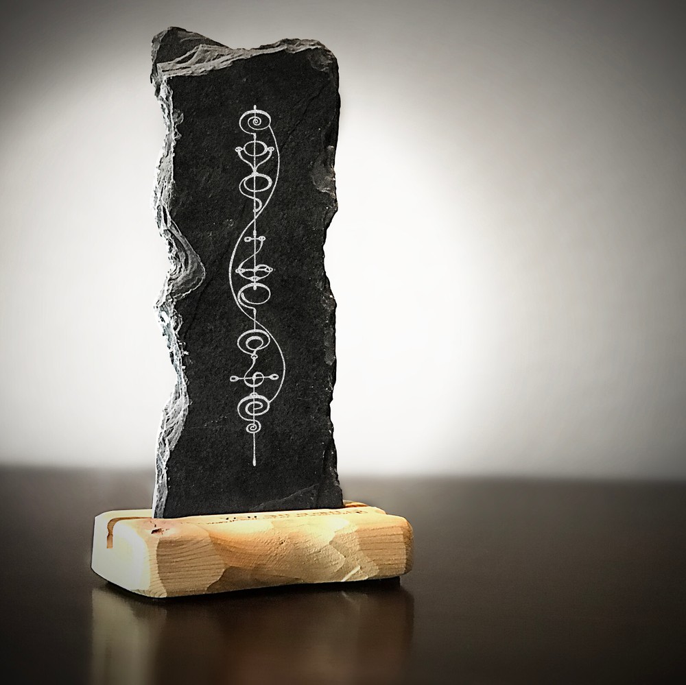 Star Trek Vulcan Script Infinite Diversity in Infinite Combinations on Blk Stone
