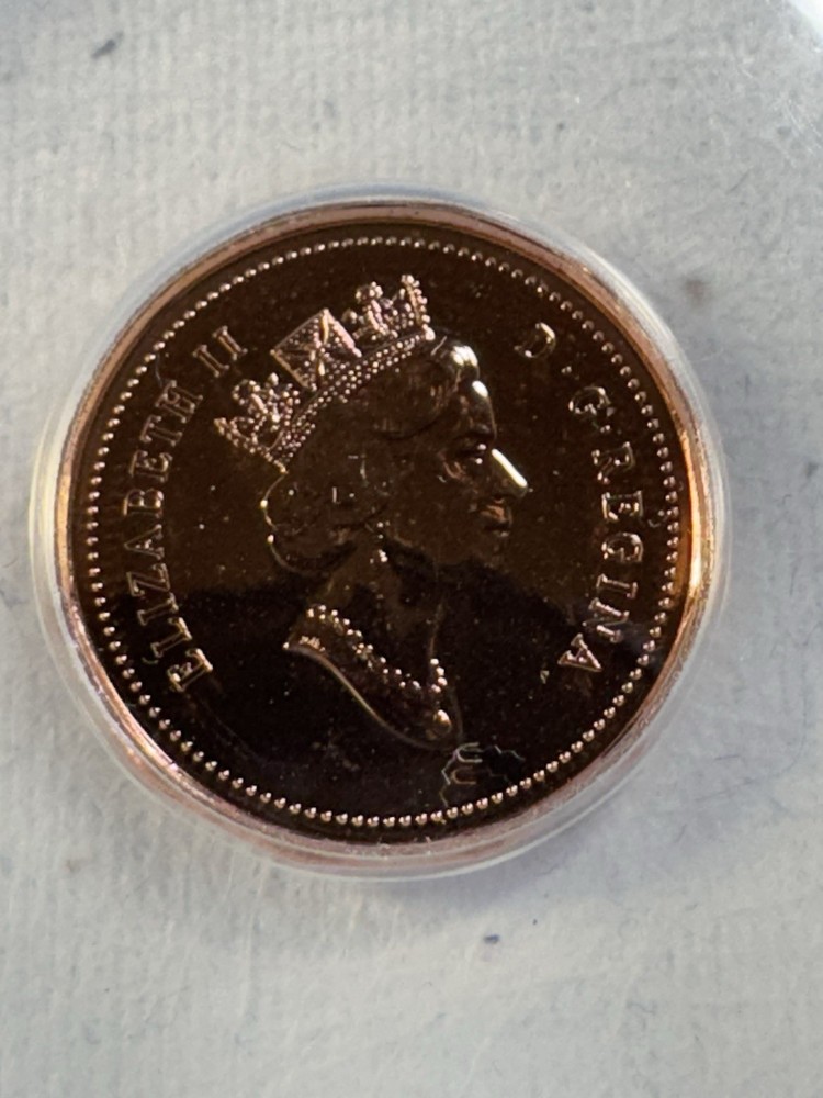 1990 Canada 1 Cent Proof Like Graded MS 67 RD by ANACS