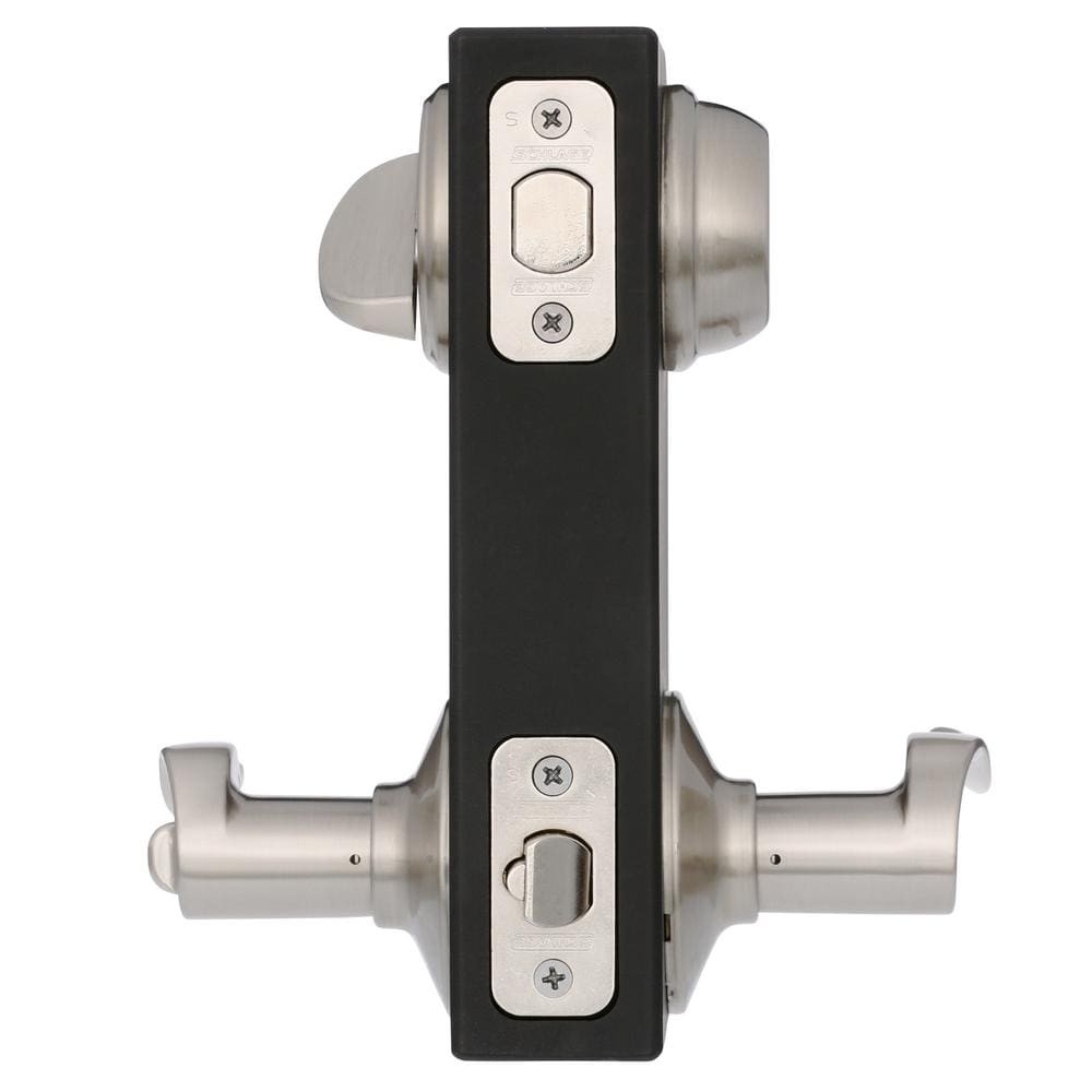 Schlage Satin Nickel Single Cylinder Deadbolt & Keyed Entry Combo Pack
