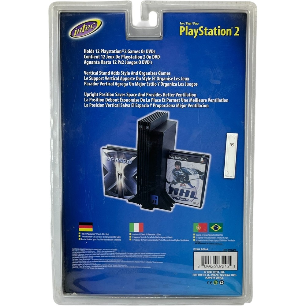Intec Playstation 2 Vertical Stand & Game Storage