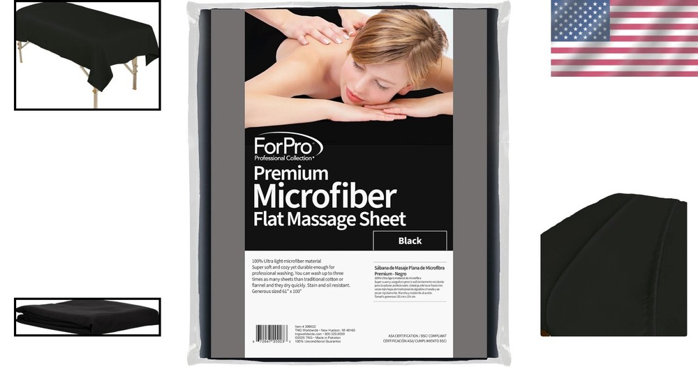 Durable Microfiber Massage Sheet - Quick-Drying & Stain-Resistant, 61" x 100"