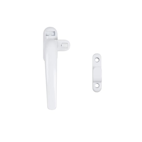 2 Pcs Casement Window Lock Side Lever Locking Handle, Window Hardware Zinc Left