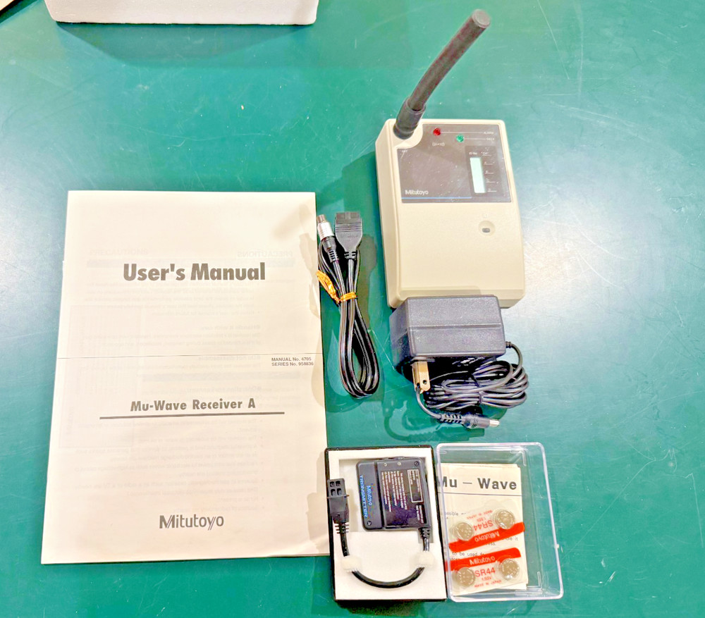 Mitutoyo Mu-Wave Transmitter and a Receiver + DataMyte card and cable