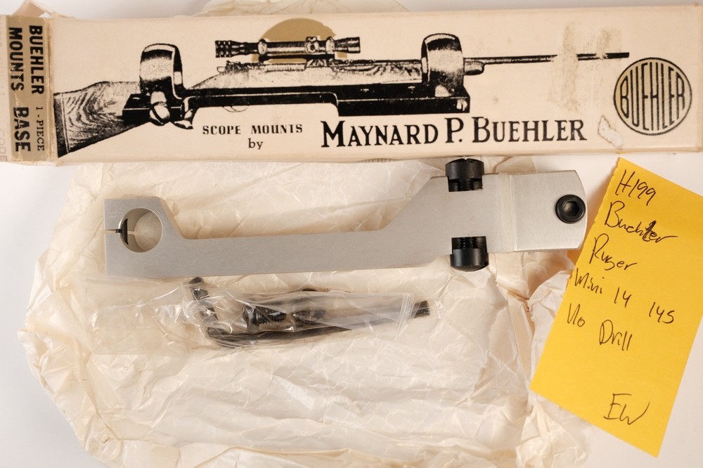 H199 Buehler Scope Mount Base Ruger Mini-14 No Drill