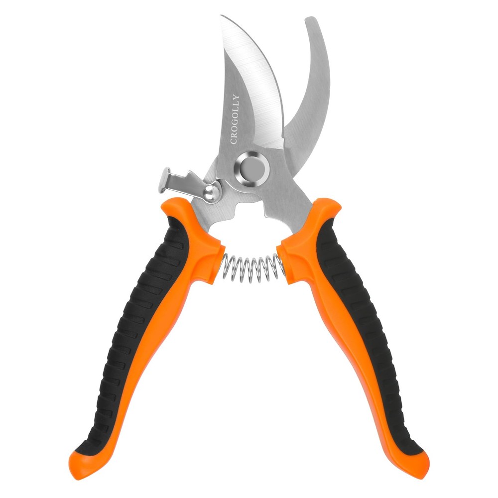 7.5" Gardening Pruning Shears, Soft Handle Pruning Shears, Garden Scissors, P...