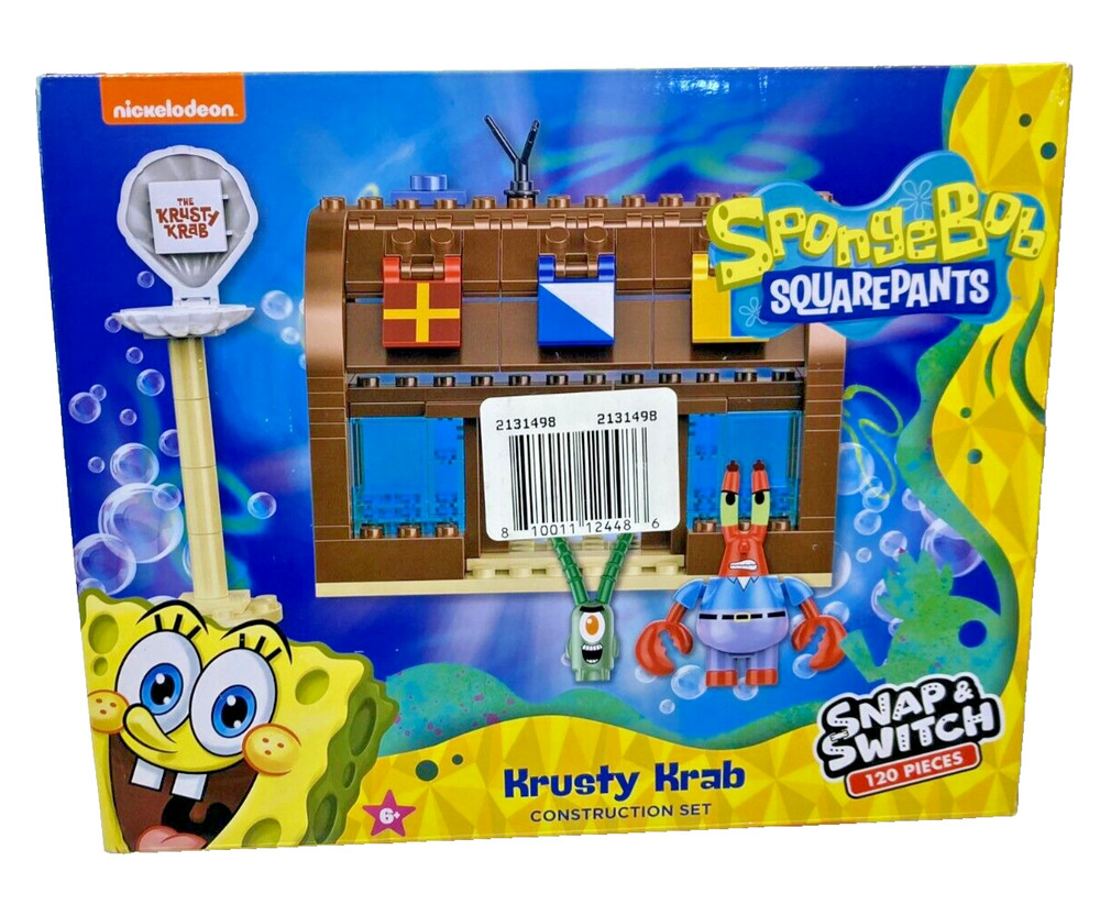 Snap & Switch SpongeBob Squarepants Krusty Krab Bricks building blocks set
