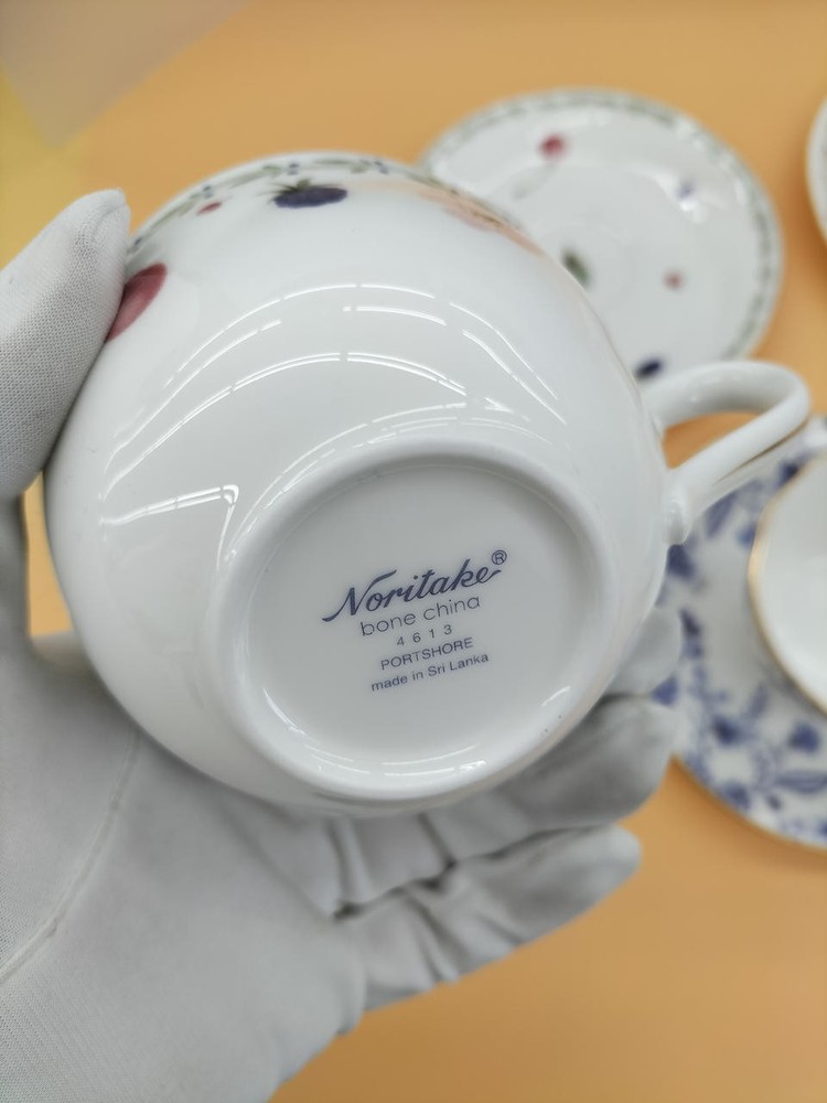 Noritake Multicollar Cup & Saucer 5-Piece Assortment Set