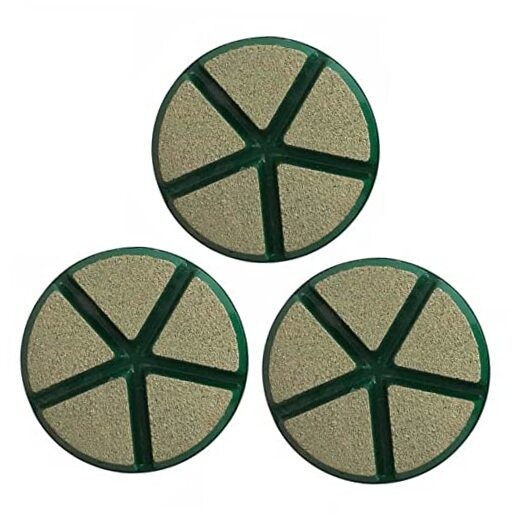 3" Ceramic Transitional Concrete Diamond Grinding Pads, Ceramic Bond #50 Grit
