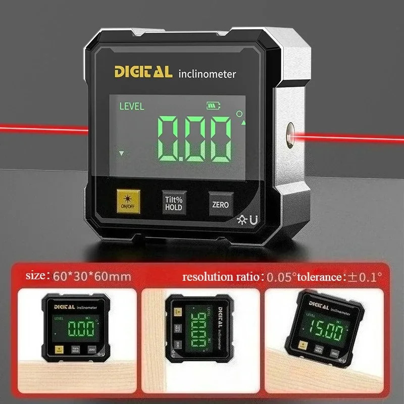 Pocket Electronic Digital Protractor Multifunctional Digital Angle Finder Box In