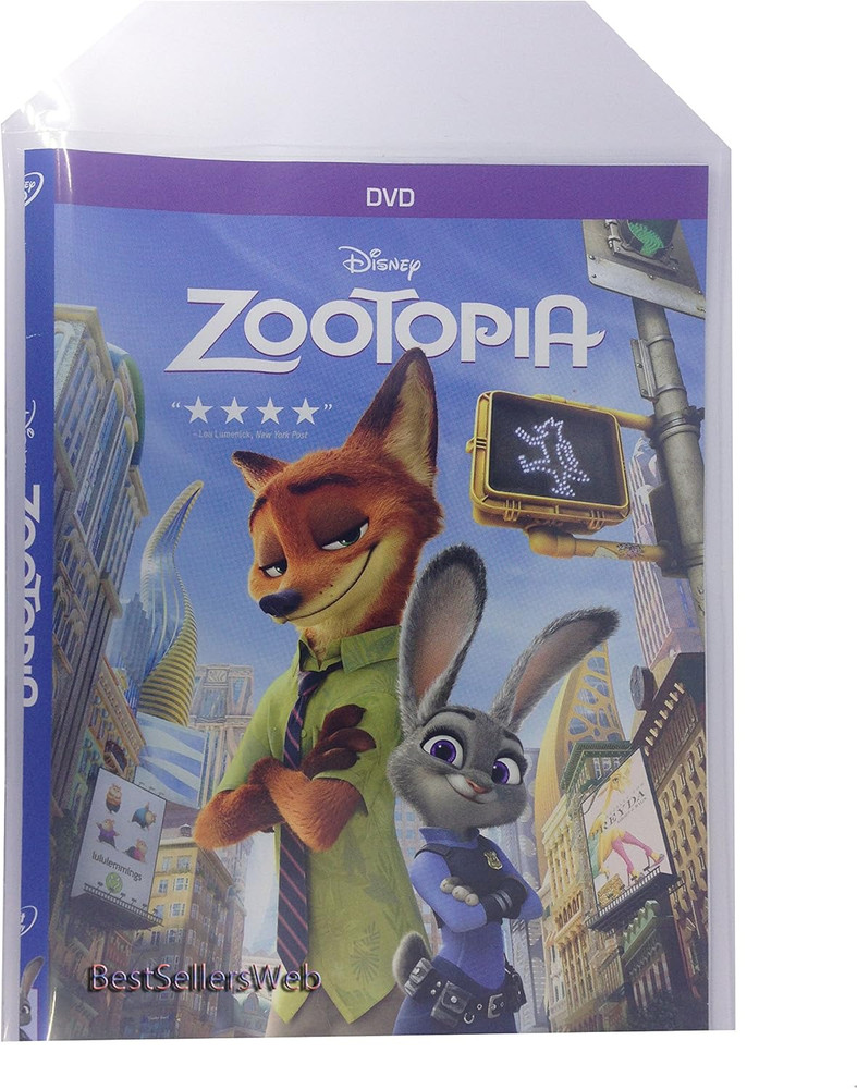 100 Big CPP Clear Plastic Sleeve Flap 100 Micron (Fits 14mm DVD Case Artwork)