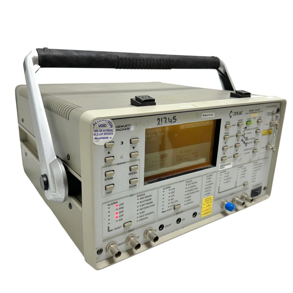HP Cerjac Model 156 MTS SONET Maintenance Test Set (E4480A)