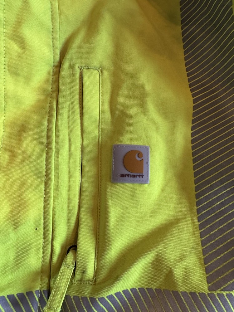 Carhartt High Visibility Reflective Jacket Yellow Black Size L
