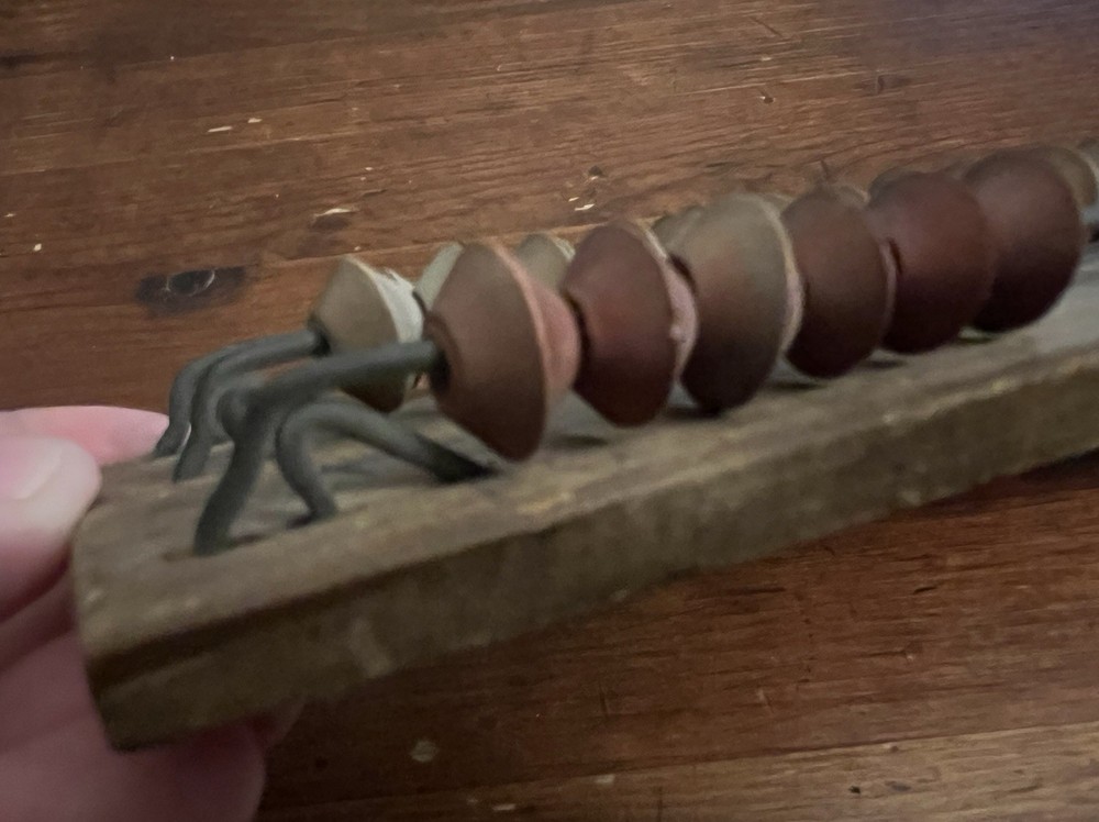 Antique Vintage Hand Calculator Abacus Wooden Computing Counting
