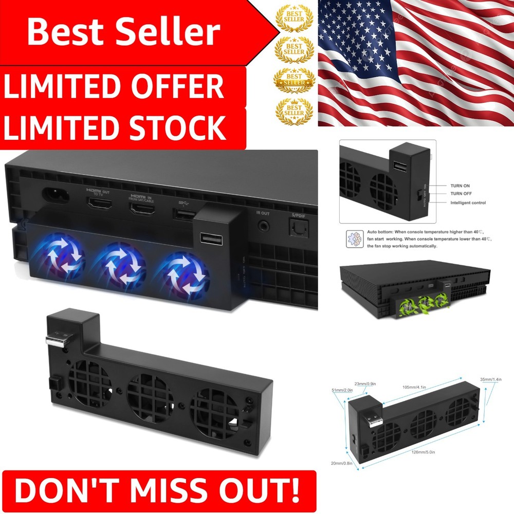 3-Fan USB Cooling Solution for Xbox One X – Easy Setup & Overheat Prevention