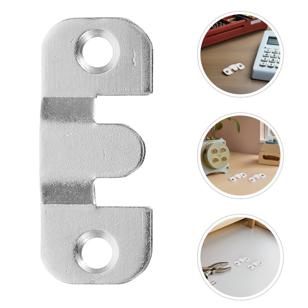 24 Pcs Stainless Steel Frame Hanger Artwork Hanging Hardware Interlocking