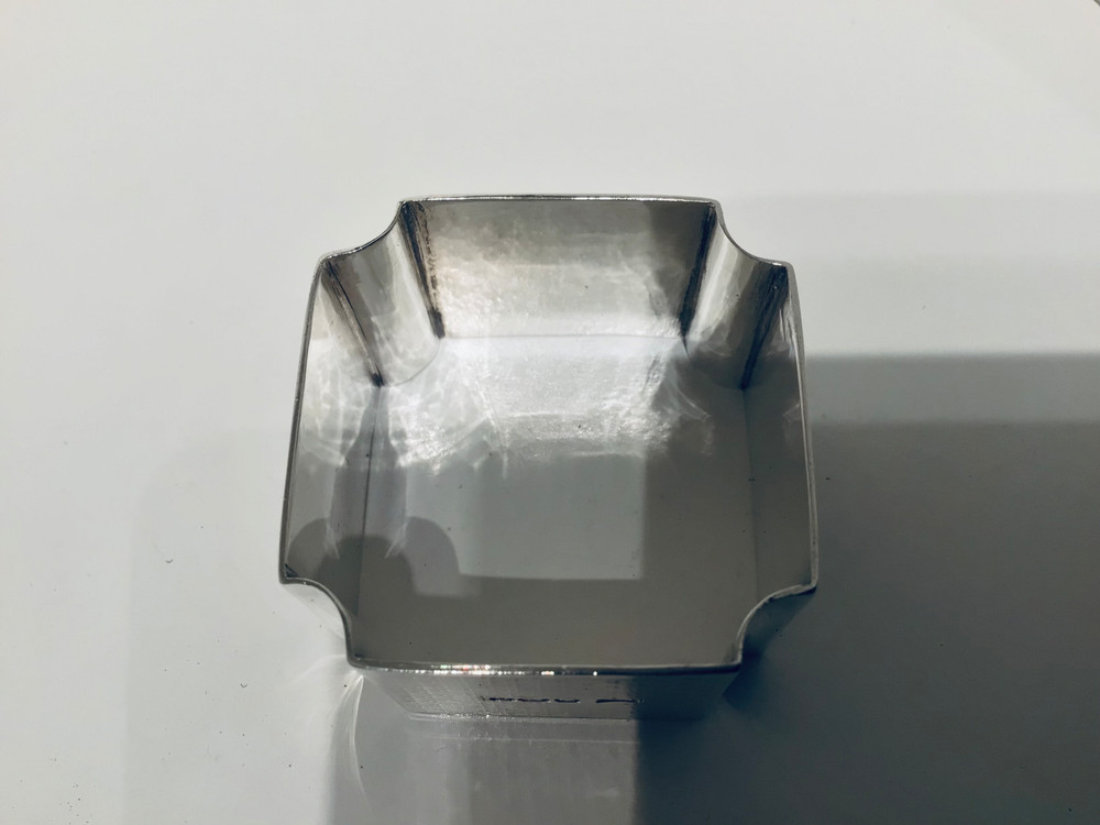Cased Set 2 Antique Solid Silver Napkin Rings, Walker & Hall, Sheffield 1931