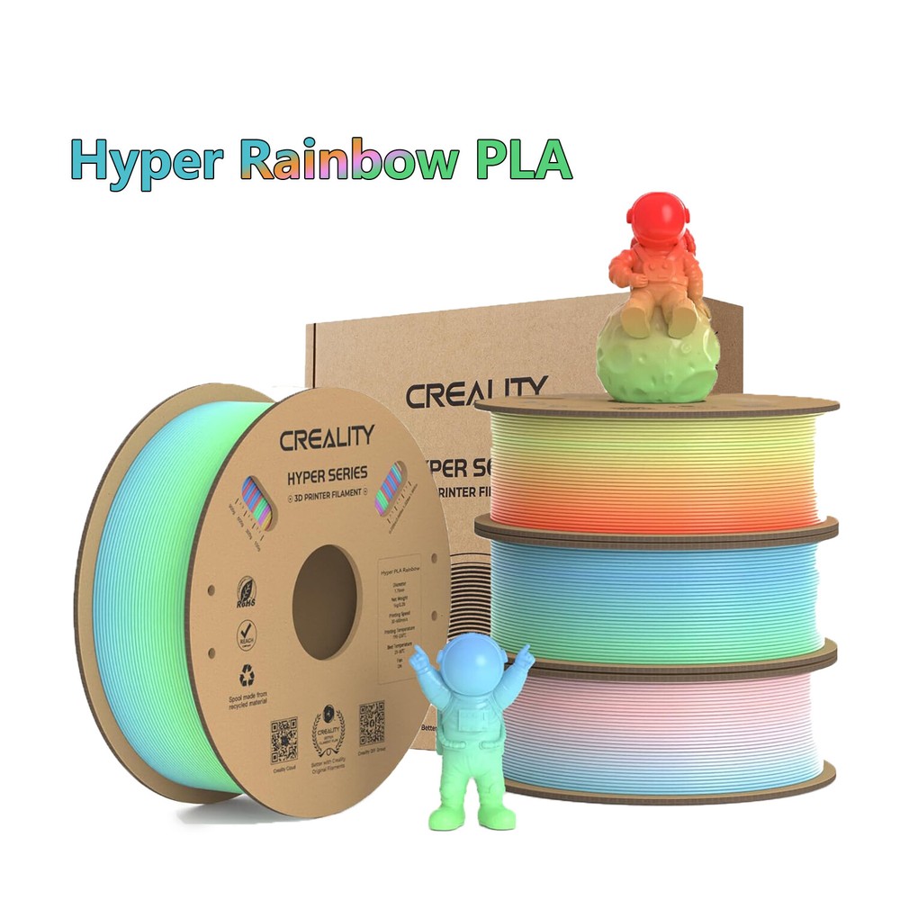 【BUY 5 PAY 3】Creality Hyper Rainbow PLA 3D Printer Filament High-Speed Printing