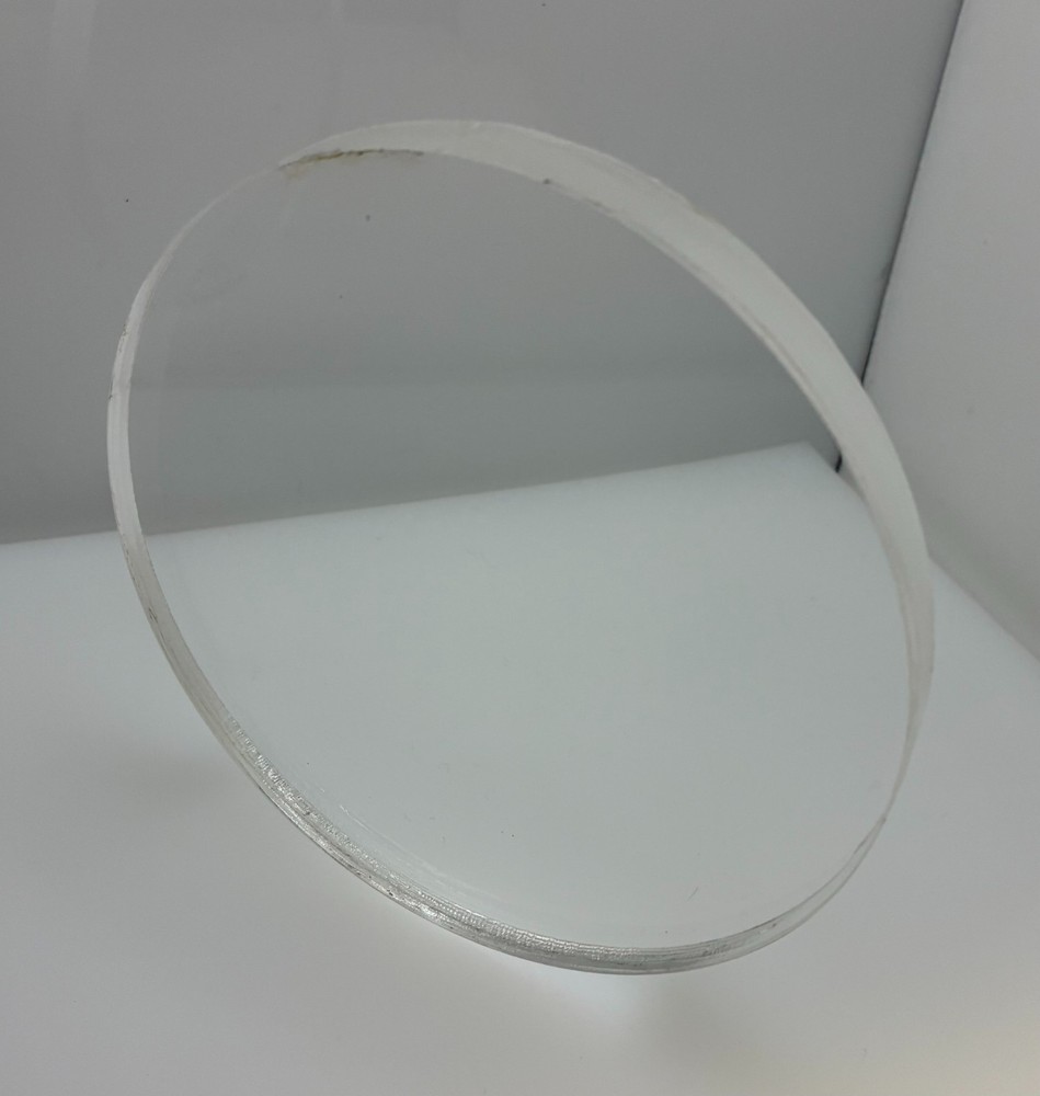 Acrylic Plastic (Plexiglass) Round Sheet - 1/8" x 9" Circle - Clear