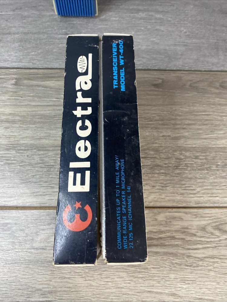 Electra Transceiver Model Wt-400 Blue original Box walkie talkie