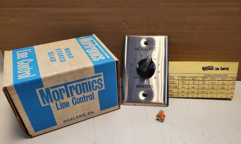 MORTRONICS MONO STEREO QUAD LINE CONTROL 707 SILVER