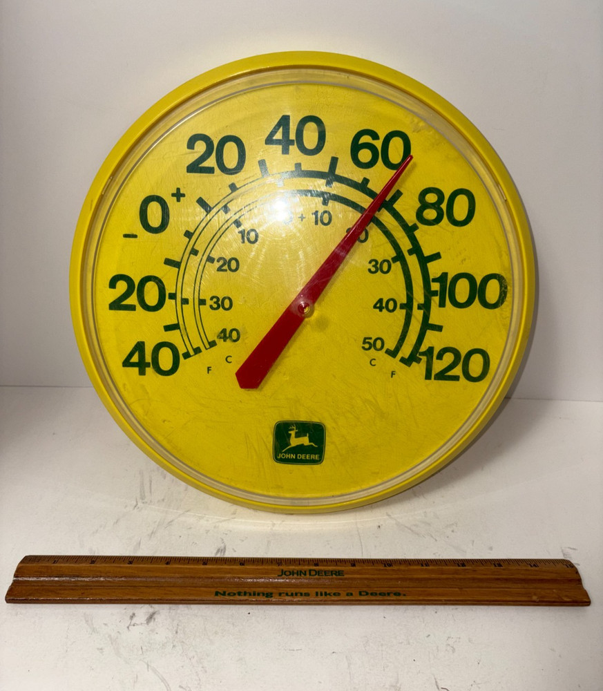 John Deere Thermometer Vintage Original