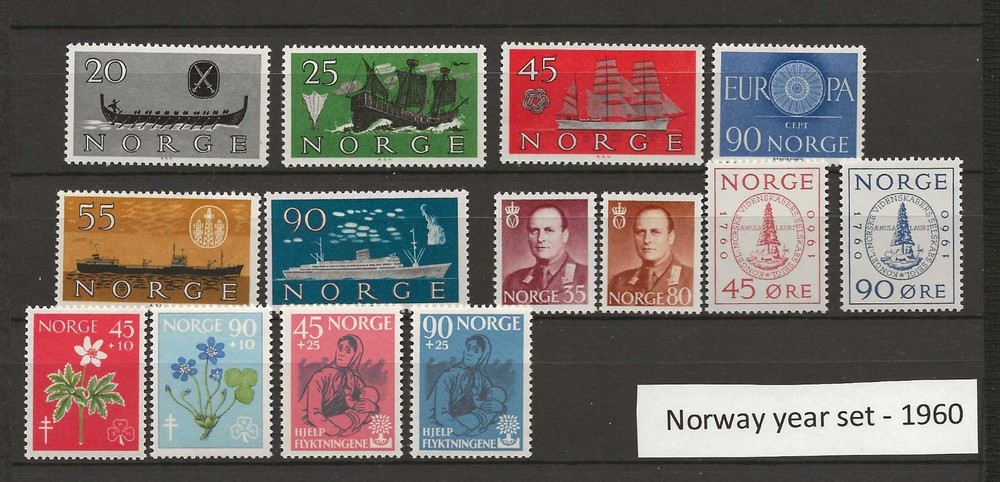 Norway 1960 year set MNH