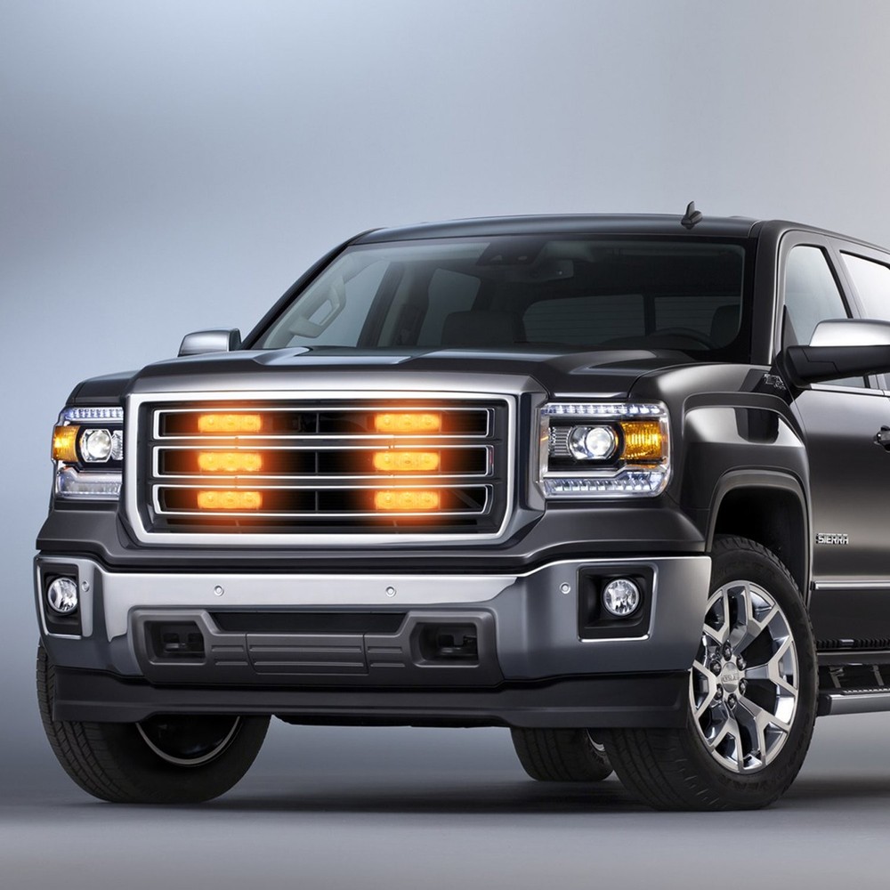 FXC (2PCS 3-LED Strobe Lights Amber Waterproof Emergency Beacon Flash