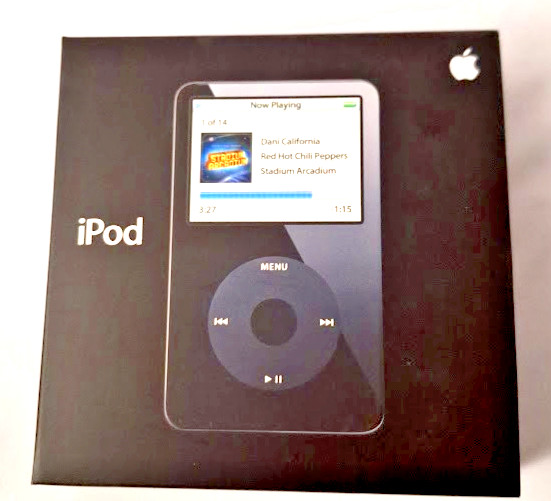 Box Only For iPod 30GB 7500 Songs PC & Mac Includes Earbuds