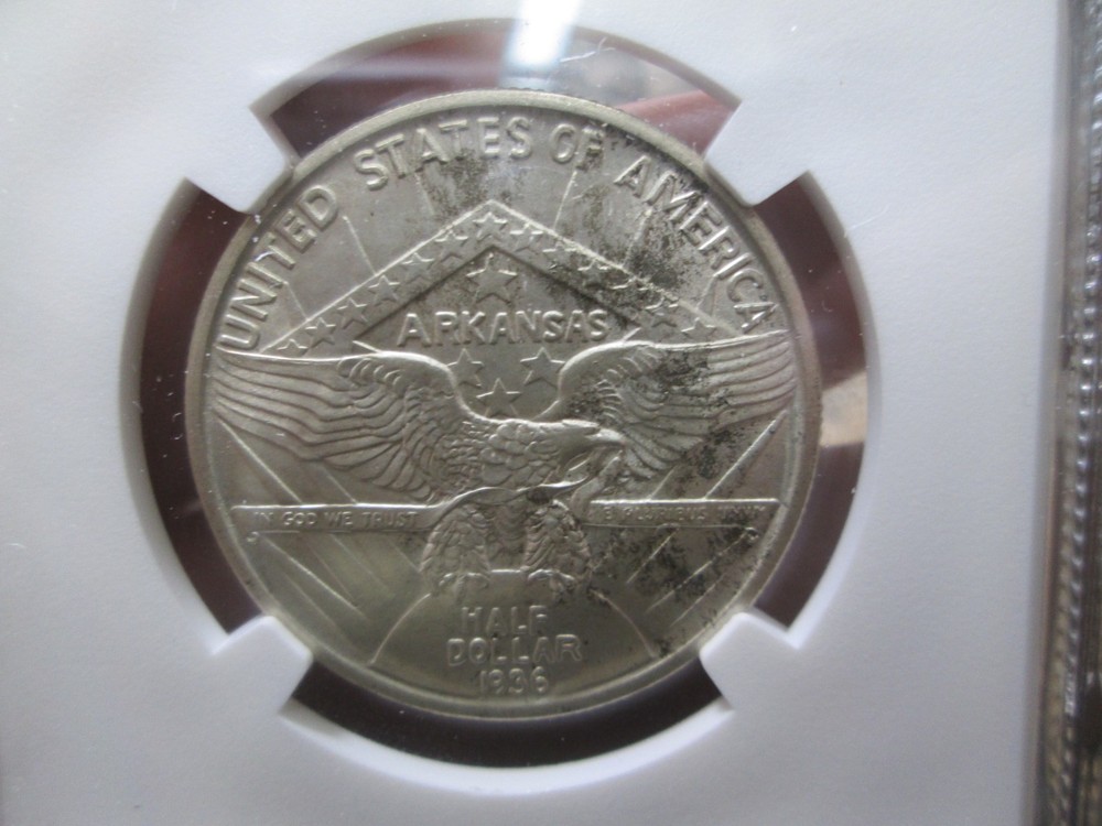1936 ARKANSAS COMMORATIVE HALF DOLLAR IN NGC MS65 UNCIRCULATED CONDITION