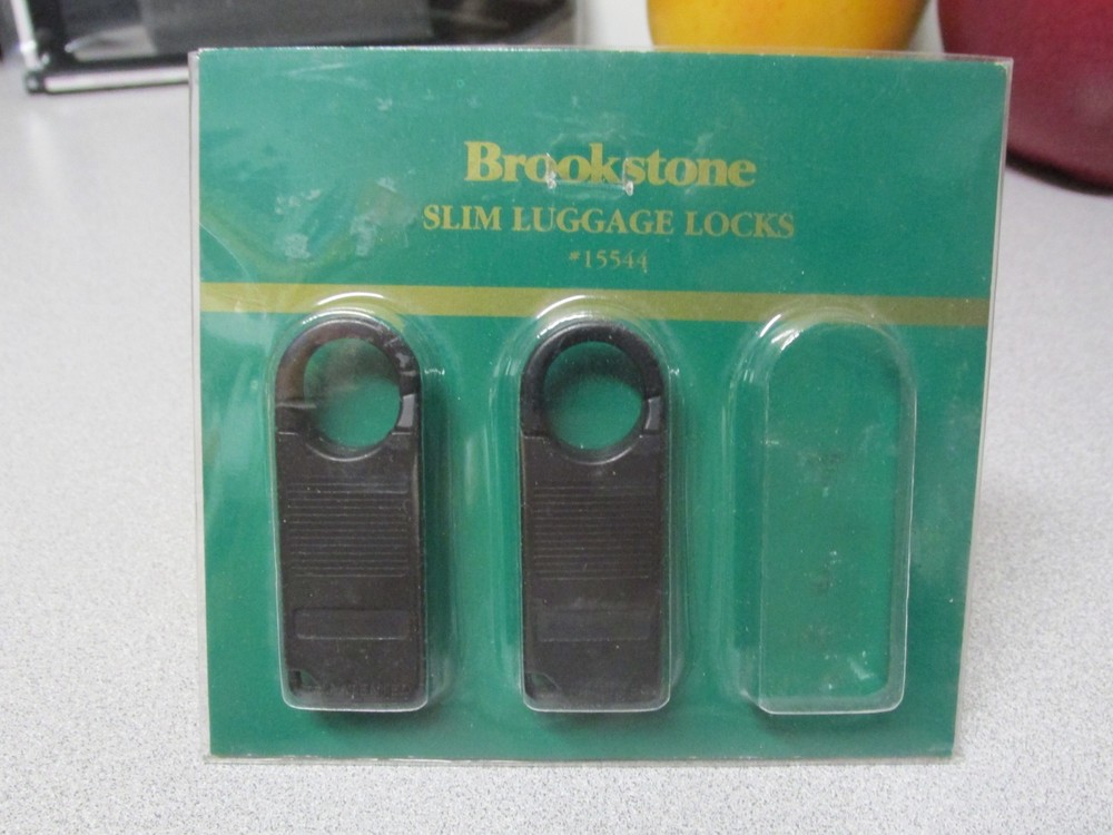 Brookstone Slim Luggage Locks 15544 2/Pack