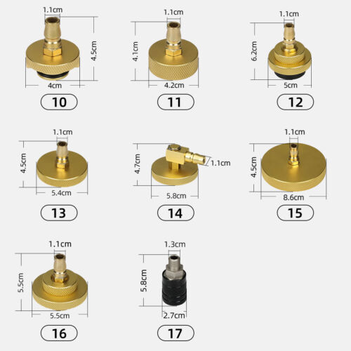 Automatic Brake Fluid Bleeder Exchanger Machine 110V with 17PC Adapter Set