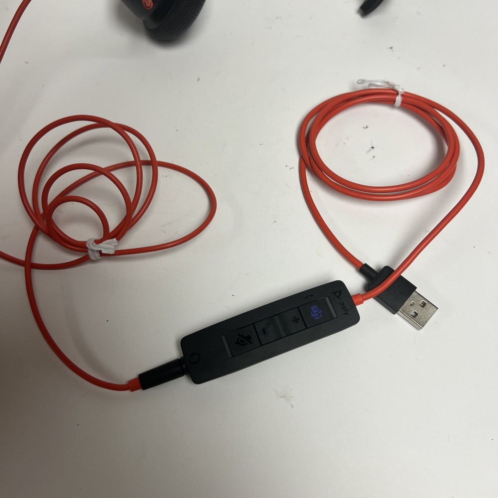 Plantronics Poly Blackwire USB Stereo Headset BW3315 + Volume Control BW3300