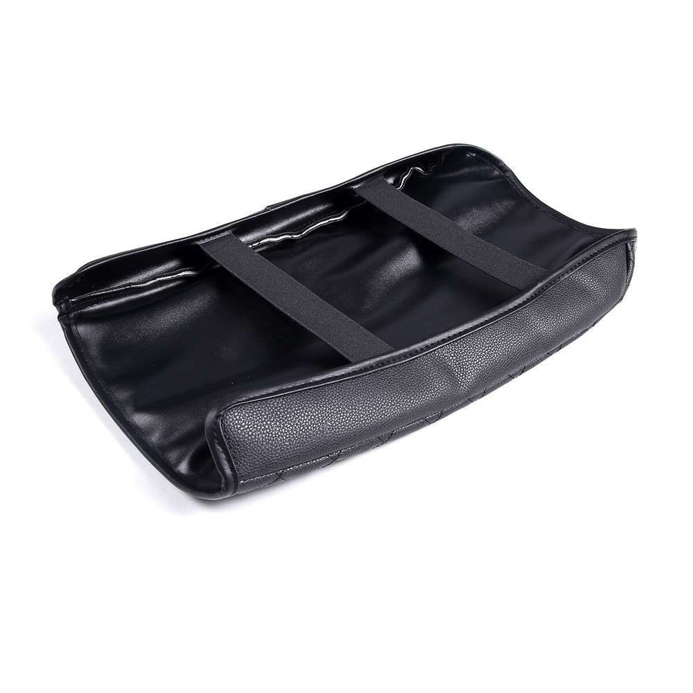 For Range Rover L405 2013~2022 Black Leather Center Console Armrest Cover Trim